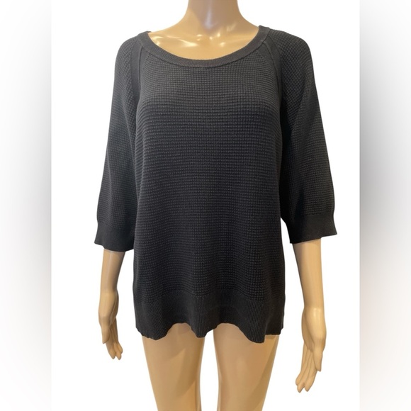 Wilt crewneck Women's Black Top Sweater size L - Picture 1 of 3